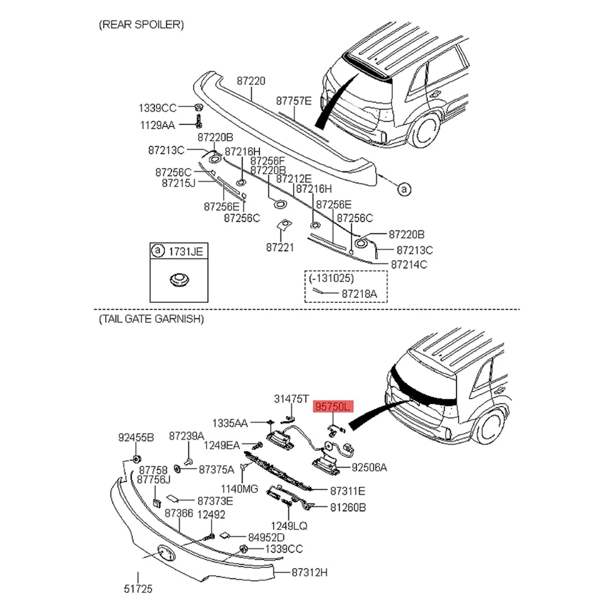 

Car Backup Rear View Camera Assembly 95760-2P510 for Kia Sorento 2012-2014 Tailgate Assist Parking Camera 957602P510