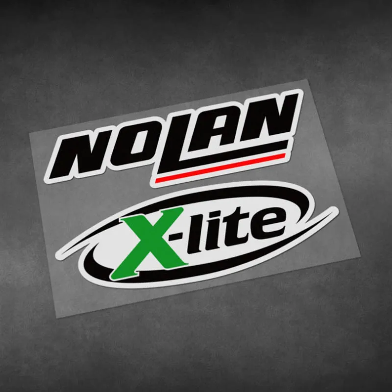 

2 Pcs Motorcycle Car Modification Stickers Racing Helmet Brand Emblem Decals Waterproof Reflective Pegatinas Vinyl Material