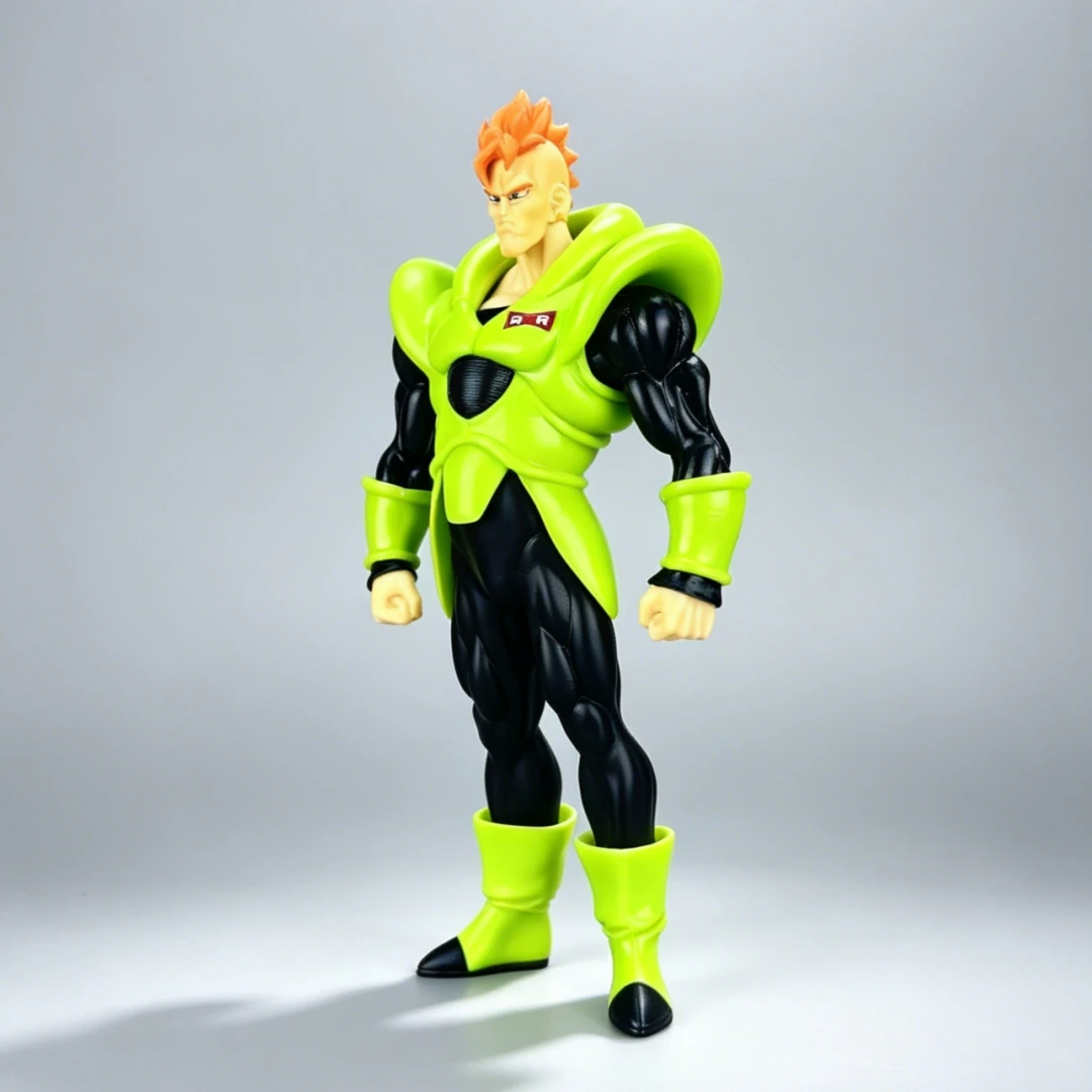 21cm/8.26in Dragon Ball Z Android 16 Figure Red Ribbon Army PVC Statue Collection Model Doll Anime DBZ Action Figures Toy Gift view 6