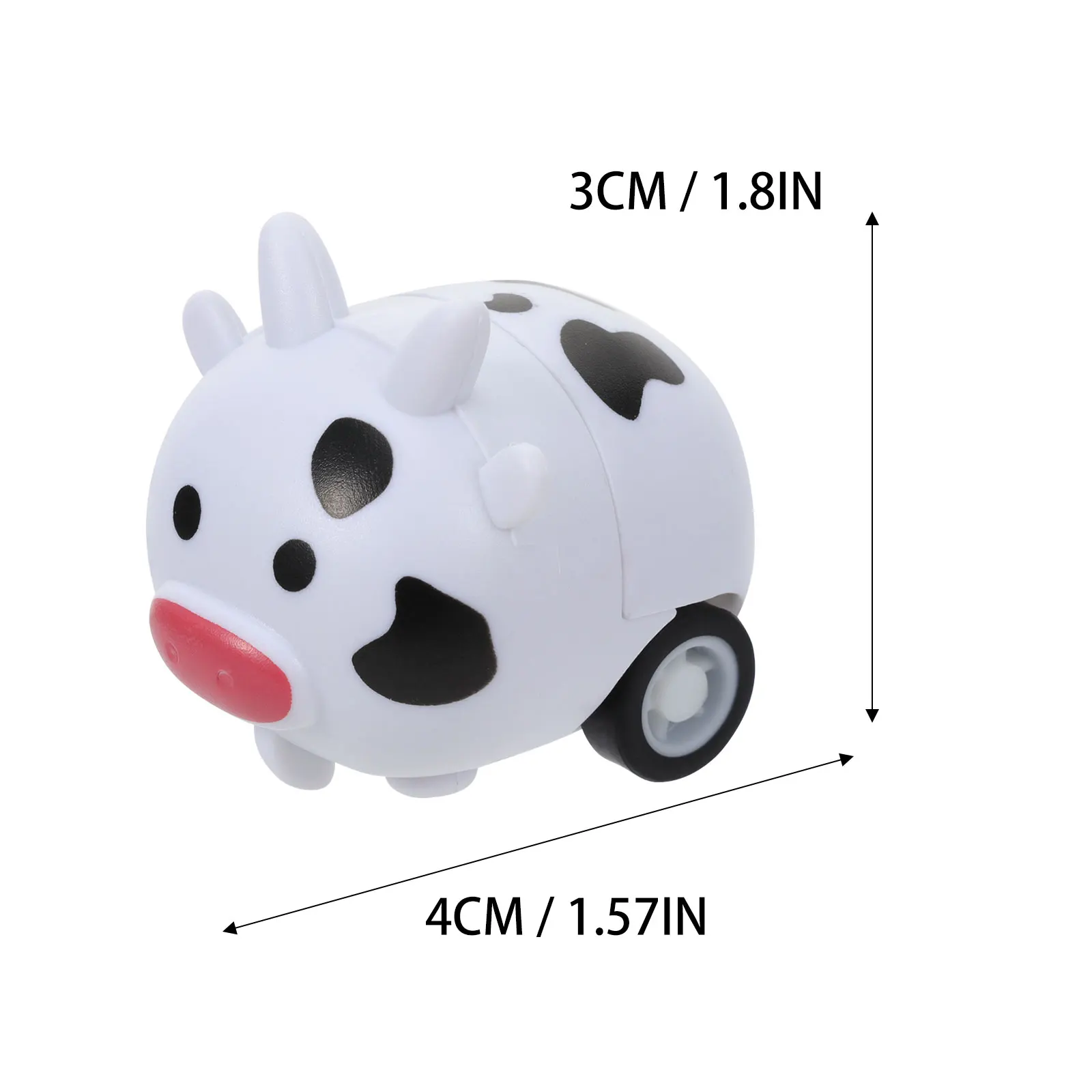 

12 Pcs Mini Animal Pull Back Cars Plastic Toys Preschool Educational Gifts Non Remote Vehicles Playsets
