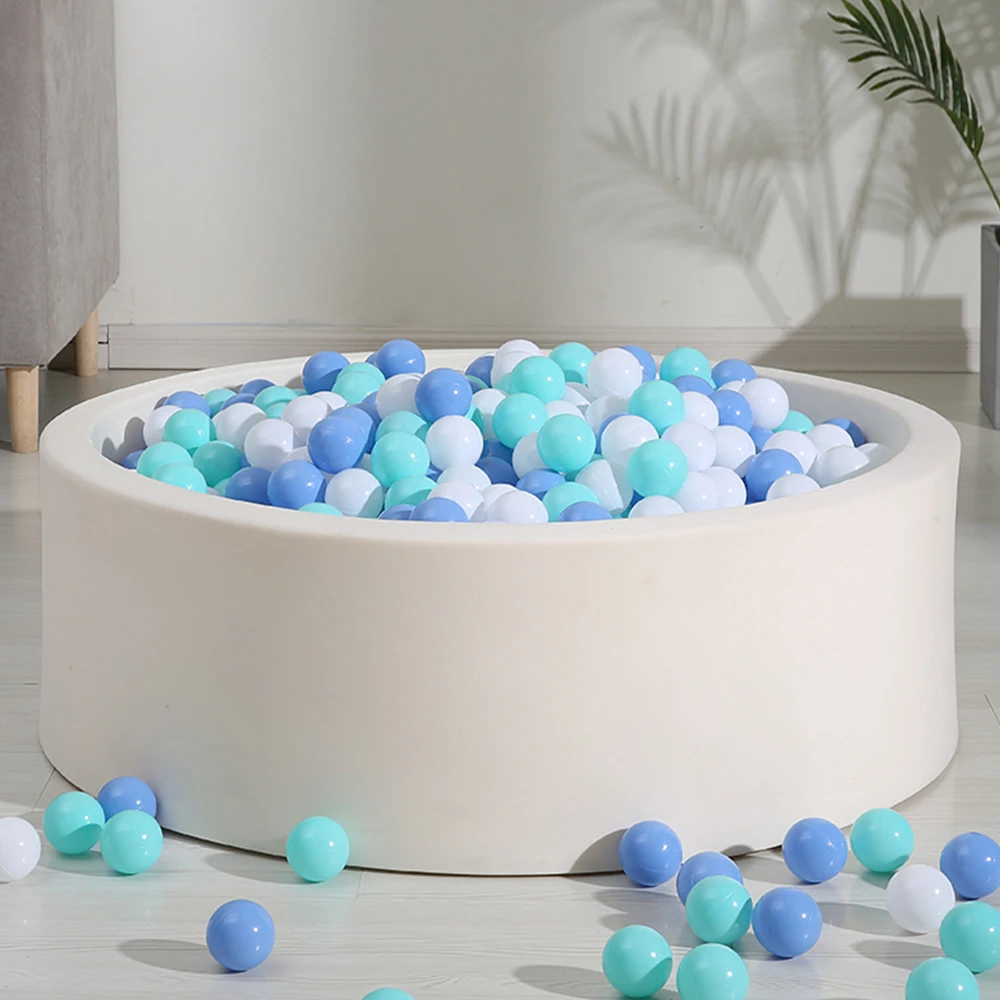 100 pezzi colori palline di plastica piscina d'acqua oceano palla pit ball bambini piscina con borsa a rete casa da gioco tende da esterno giocattolo