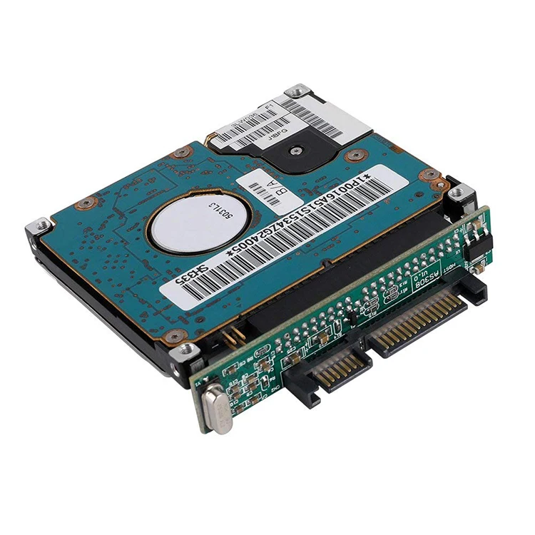 44Pin Female Converter Adapter Card,22-Pin SATA Male to IDE,2.5-Inch Hard Drive,Transfer Rate is 150MB/s,Support Windows, 98SE