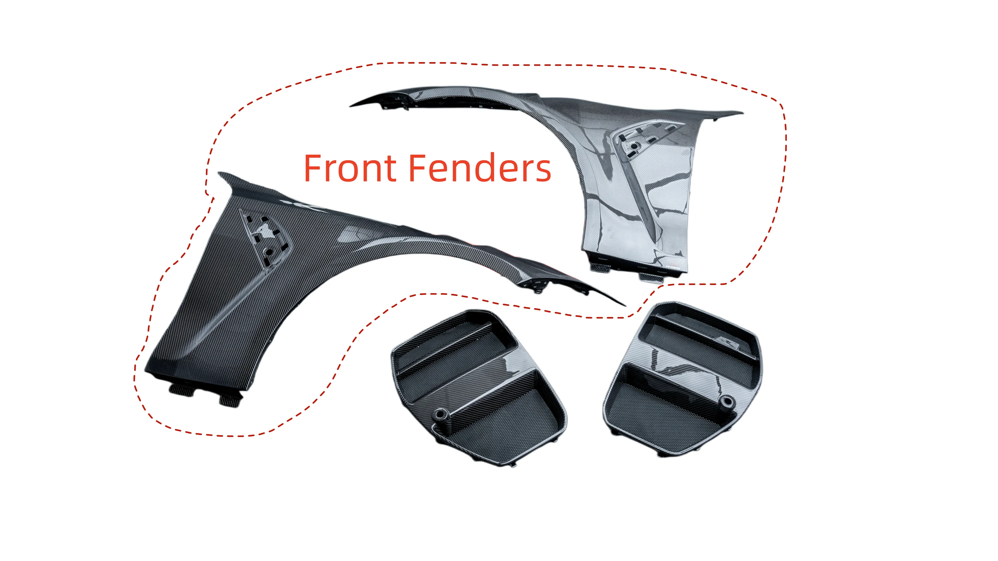 High Quality Prepreg Carbon Fiber AE Style Front Fenders for BMW M3 G80 M4 G82 2021+ A-RT