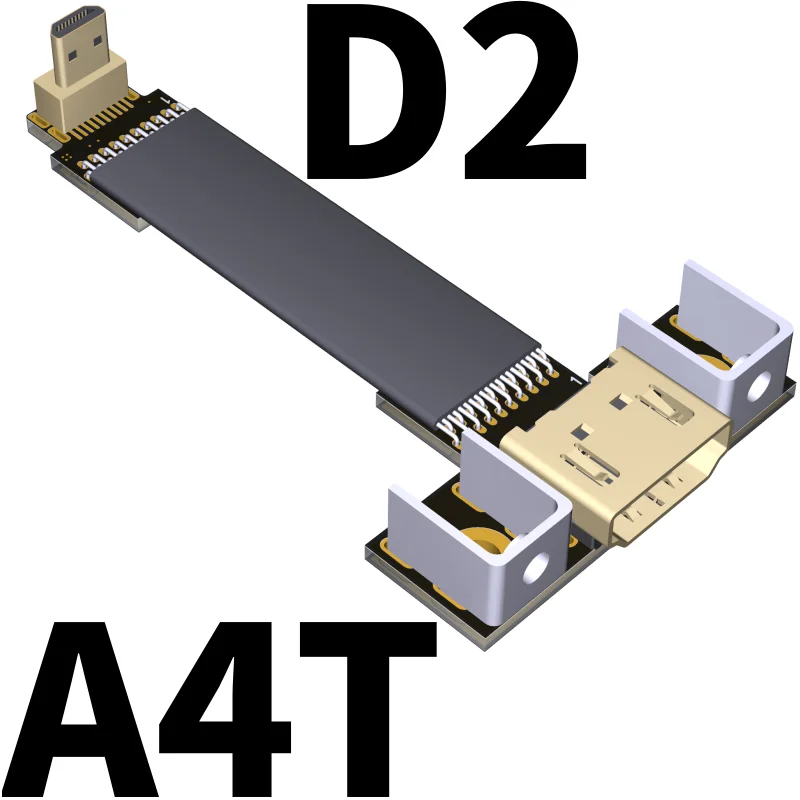 MICRO HDMI cable male to hdmi female extension camera aerial photography conversion 15cm soft row adapter cable HDMI2.0