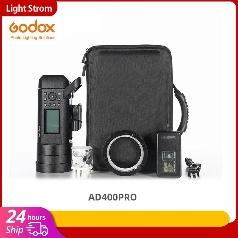 Godox 400W AD400 Pro WITSTRO All-in-One Outdoor Flash AD400Pro Li-on Battery TTL HSS with Built-in 2.4G Wireless X System