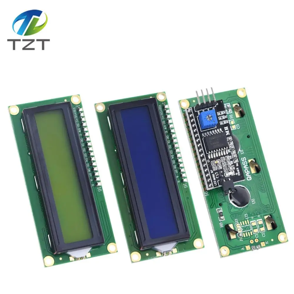1/3PCS LCD1602+I2C LCD 1602 module Blue/Green screen PCF8574 IIC/I2C LCD1602 Adapter plate for arduino