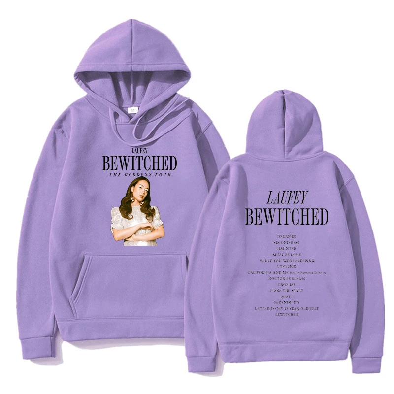 Laufey The Bewitched Tour Hoodie Women/Men Harajuku Aesthetic Hip Hop Hoodies Unisex 2024 New Album Autumn Winter Sweatshirts