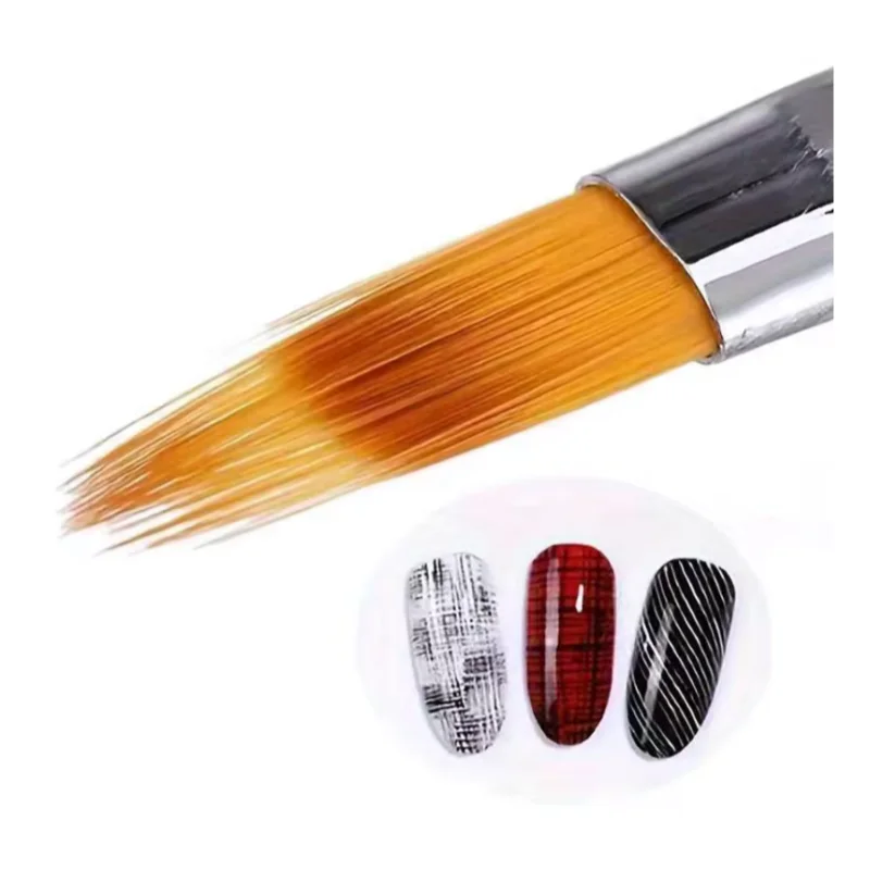 1PC Nail Art Brush Lace Ombre Design Acrylic Nail Gradient Pen DIY UV Gel Painting Drawing Flowers Manicure Salon Tools
