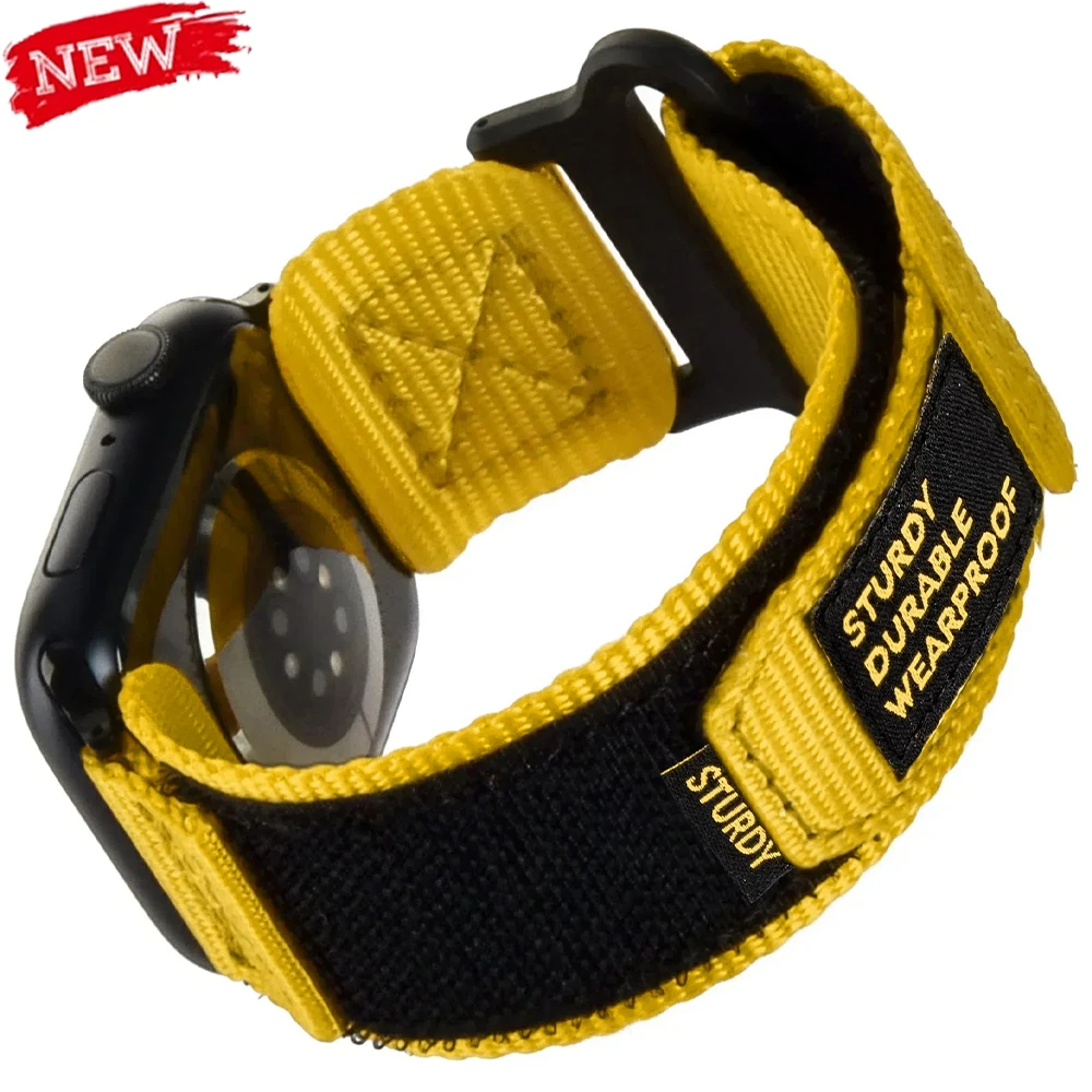 Sports Nylon Strap for Apple Watch Band Ultra 3/2 49mm 46mm 42mm 45mm 44mm 41mm 40mm Bracelet for Iwatch Series 11 10 9 8 7 6 SE