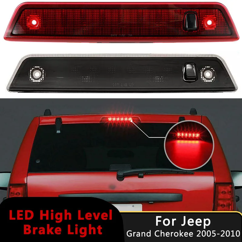 

Car Rear Hight Level Mount Brake Light 3rd Centre Stop Signal Lamp For Jeep Grand Cherokee 2005-2010 55157397AD Auto Accessories