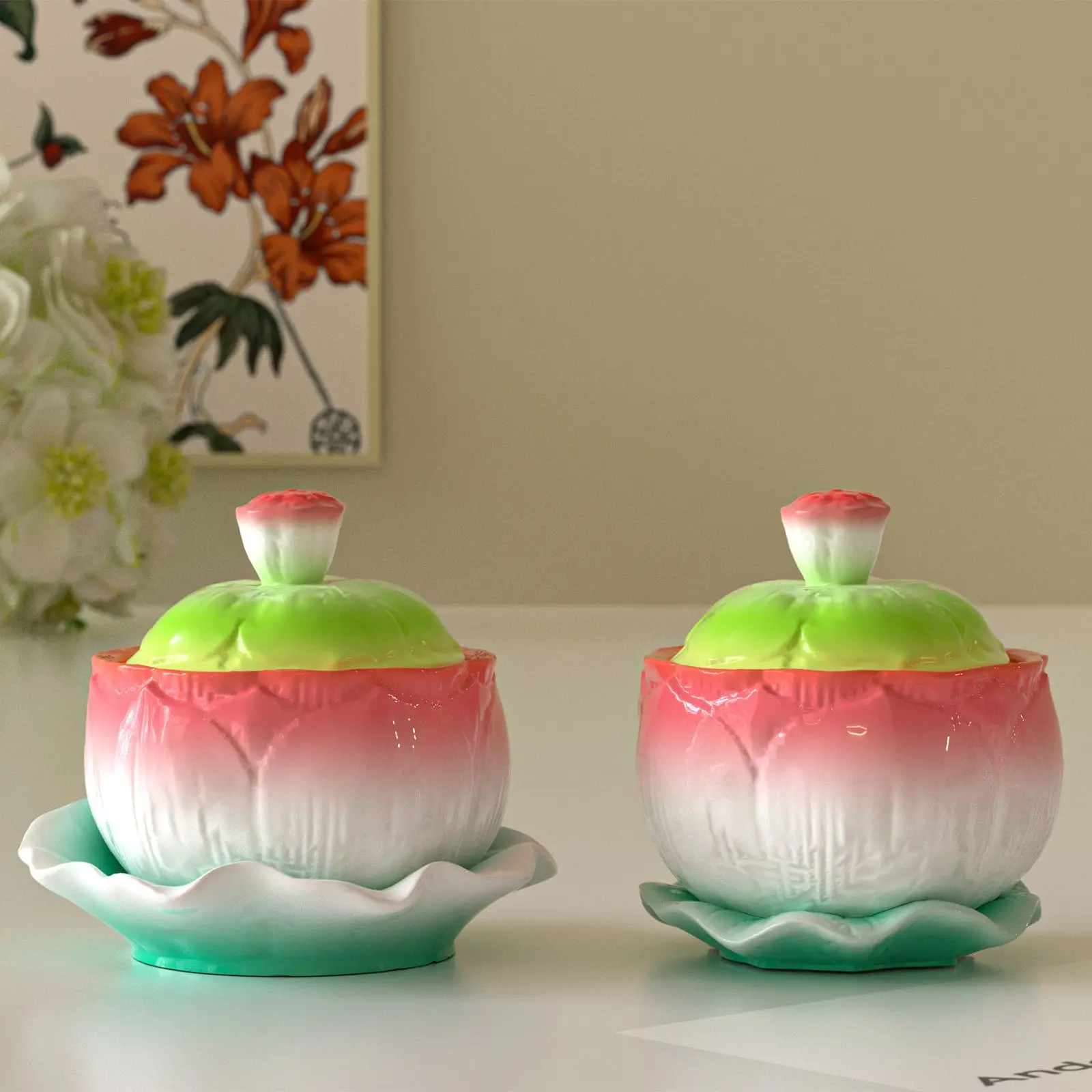 Lotus Storage Jar Mold Aromatherapy Silicone Mold Tray Lotus Leaf Plate Mold Versatile For Candle Making Home Decor Diy Crafts