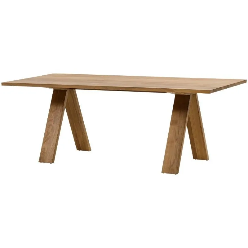 Silent, all solid wood, dining table, home, homestay, leisure, log