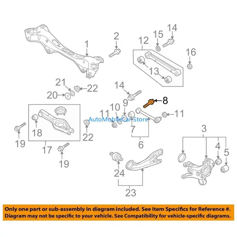 Perno levas G8TE para ix35 2011-2018 reemplace 55233-3r000 546403R000 552603K100 54559-2000 Tornillo excéntrico suspensión