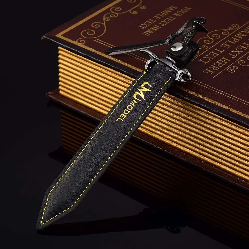 22 cm Nieuwe Game Figuur Edui Perifere Metalen Vakmanschap Model met Lederen Cover Desktop Decoratie Ornamenten Verjaardagscadeau Speelgoed