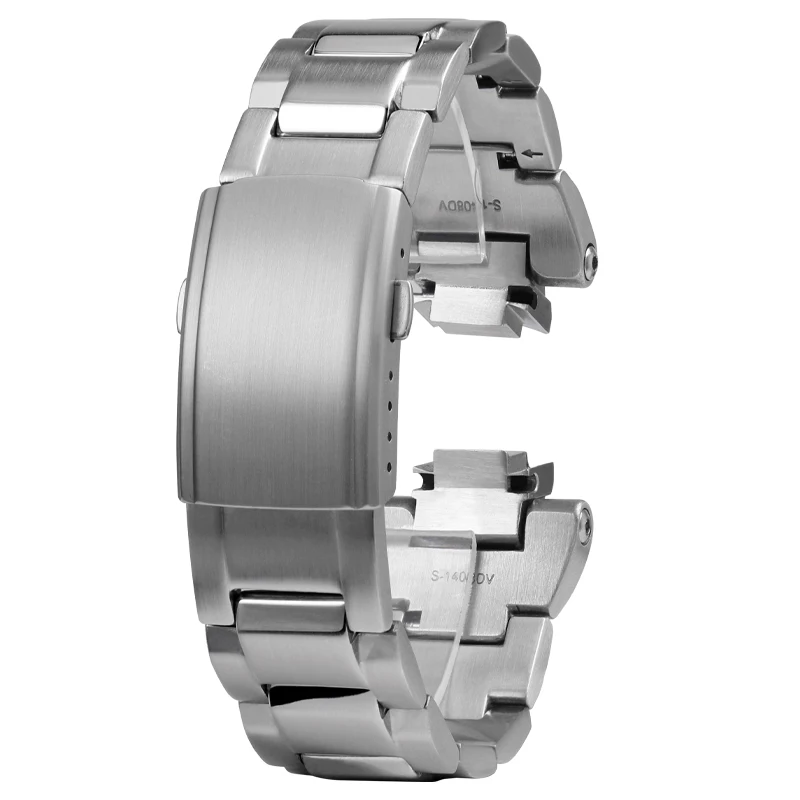 

Convex Solid Stainless Steel Watch Strap For Casio watchband G-SHOCK GST-B400 Men Metal Modified Wrist Band Bracelet Accessories