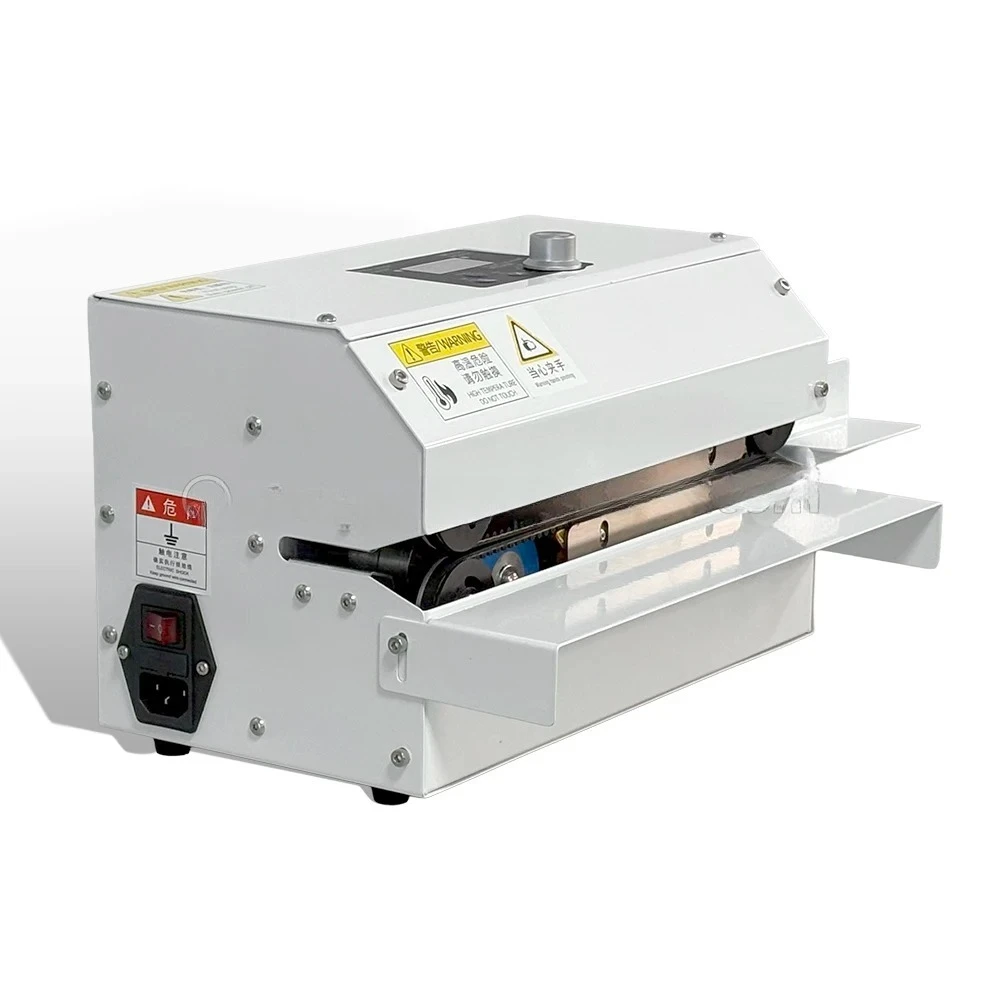 GLF-100 Continuous Sealing Machine Plastic Coffee Tea Non Woven Aluminum Foil Bag High Speed Heat Sealing Machine