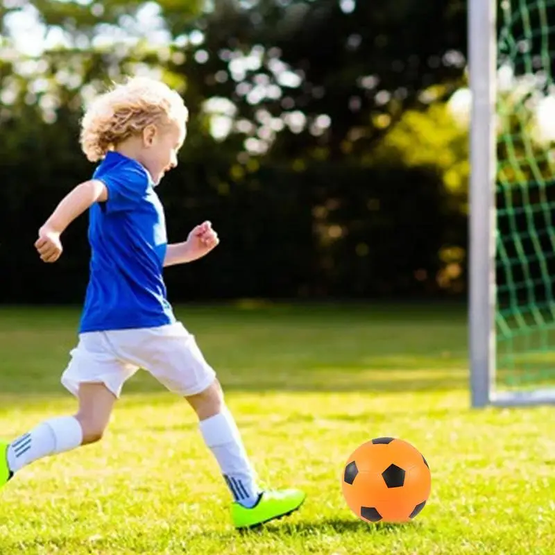 Balón de fútbol silencioso para interiores, pelota suave de PVC sin recubrimiento de alta densidad, pelota que rebota sin ruido, pelota de entrenamiento silenciosa para práctica en el hogar, nuevo