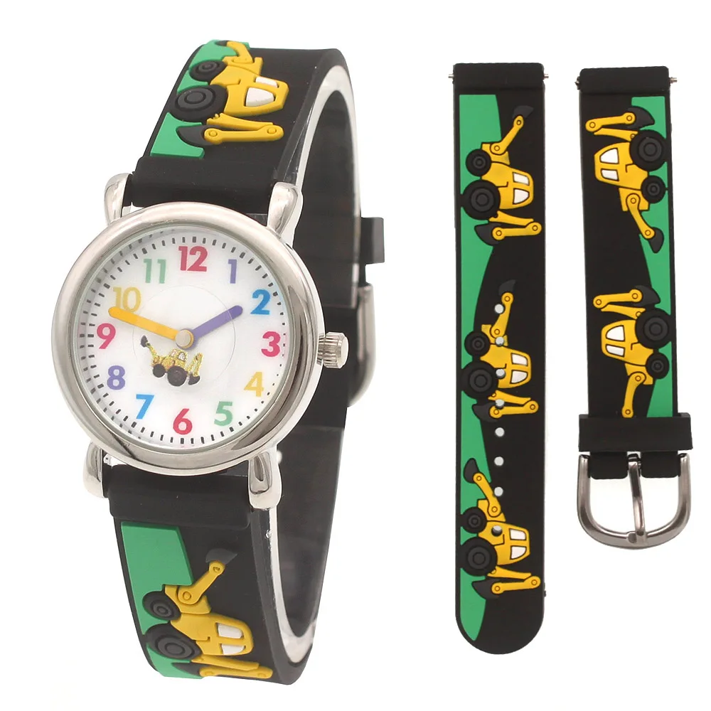 New boys girls fashion silicone strap quartz watches children kids students digital cool waterproof clocks