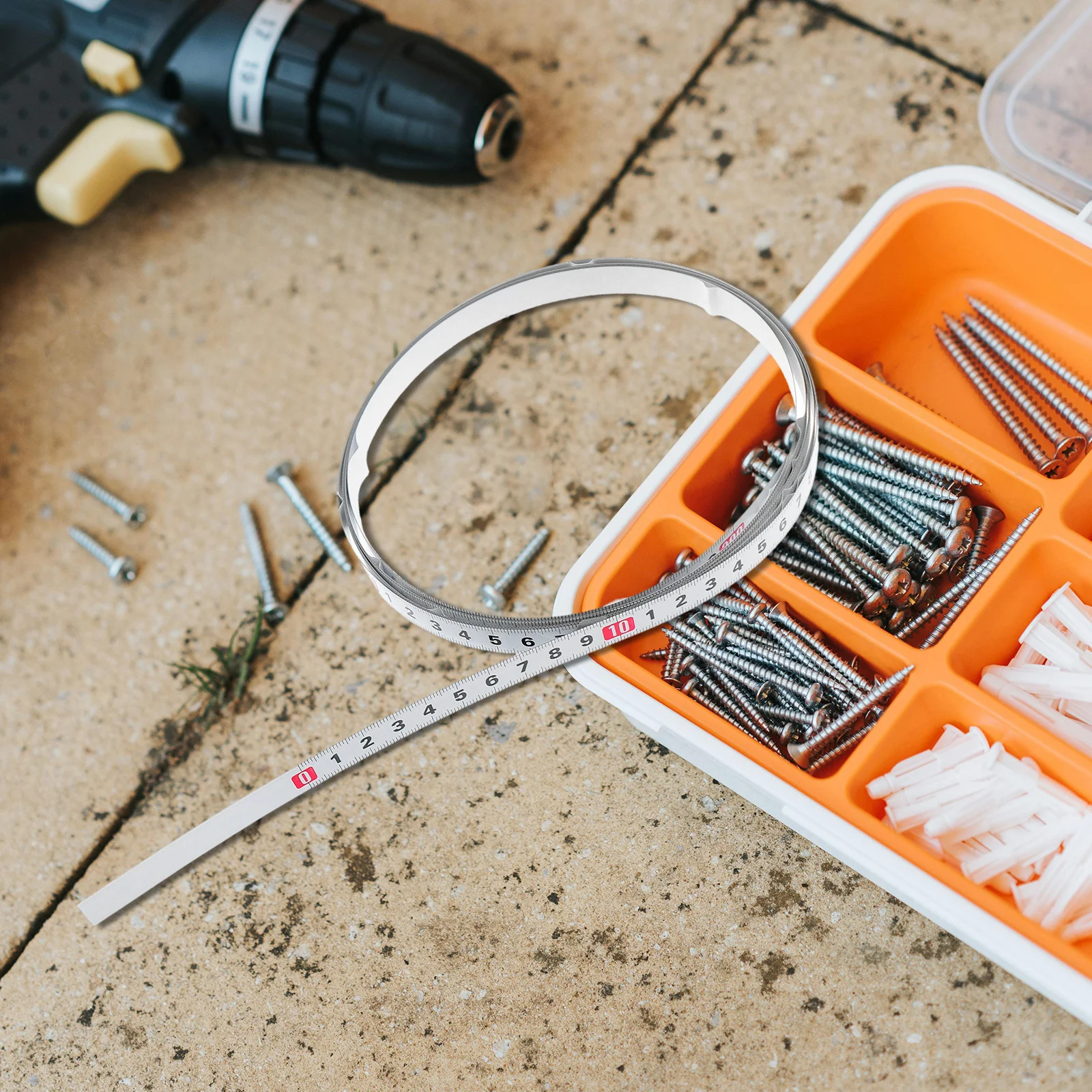 Fita métrica adesiva régua de aço carbono fita métrica pegajosa para máquina de costura de madeira bancada flexível métrica