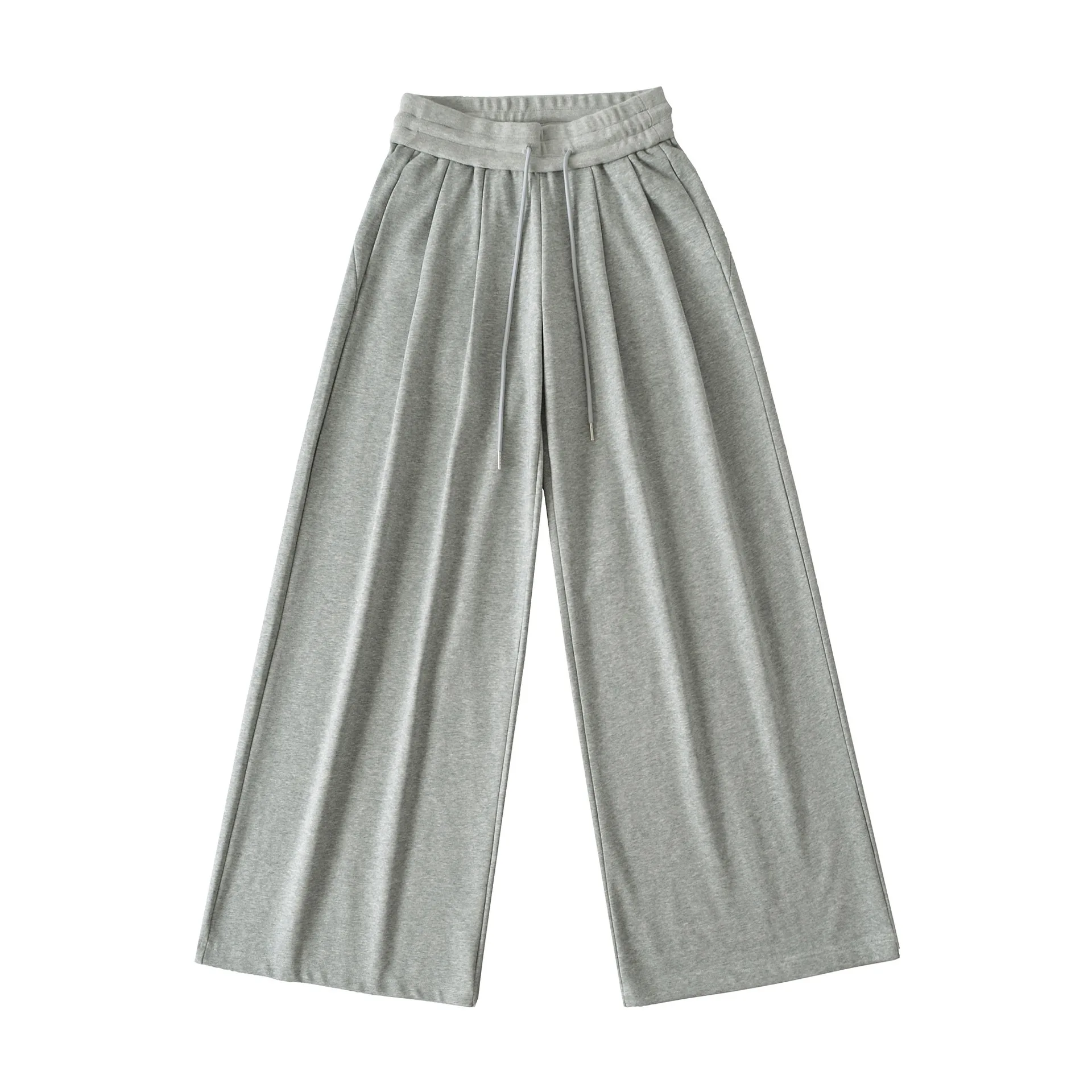 Herbst Stil Breite Taille Kordelzug Breite Bein Hosen Für Frauen Faul Vielseitig Abnehmen Gerade Bein Casual Hosen Bodenlangen HDQ6