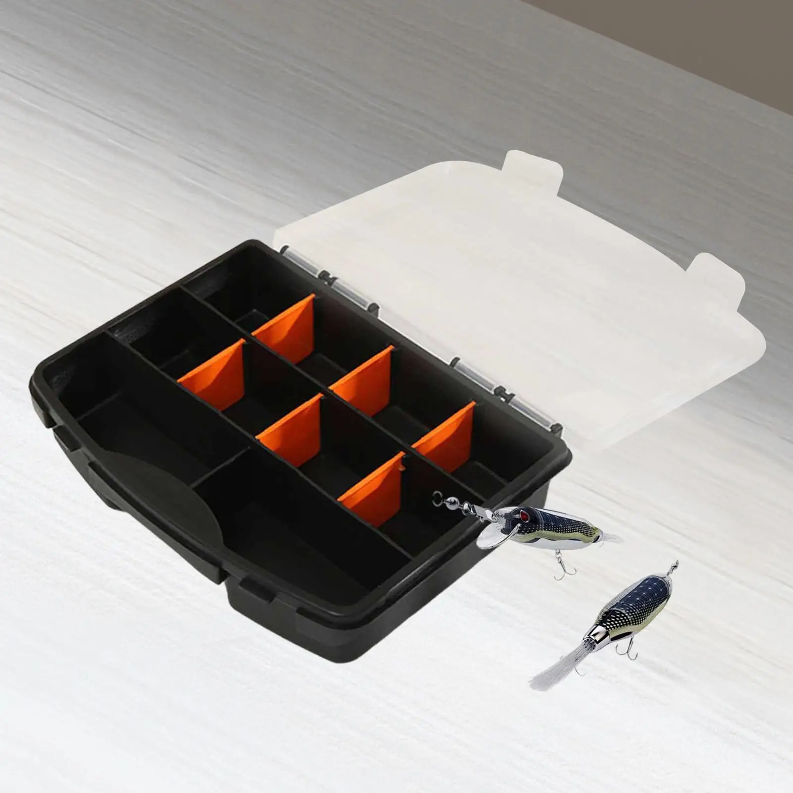 Tool Organizer Box Sturdy Fly Fishing Lures Box Hardware Storage Container for Hardware Bolts Screws Home Storage Repairman