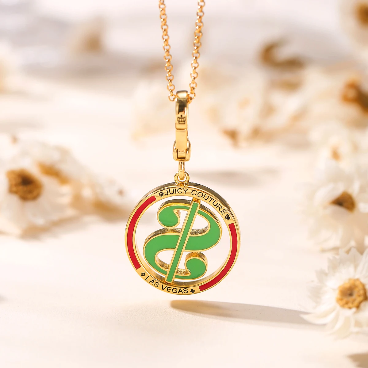

1Pc Fashion Cute Enamel US Dollar Coin Pendant Necklace for Women Sweet Party Jewelry Keychain Pendant Halloween Xmas Decor Gift
