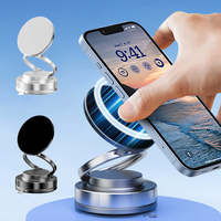 Magnetic Phone Holder With Suction Cup Portable Live Streaming Rotation Foldable Phone Mount Car Navigation Anti-Shake Bracket