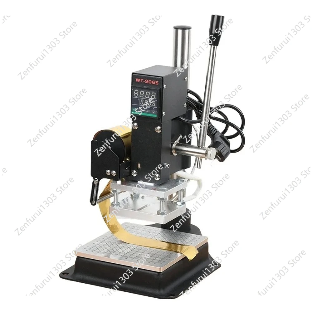 Heating Plate 10 * 13CM Leather Stamp Emboss Press Tool,500W Hot Foil Stamping Machine,Suitable for Product Height of 15CM