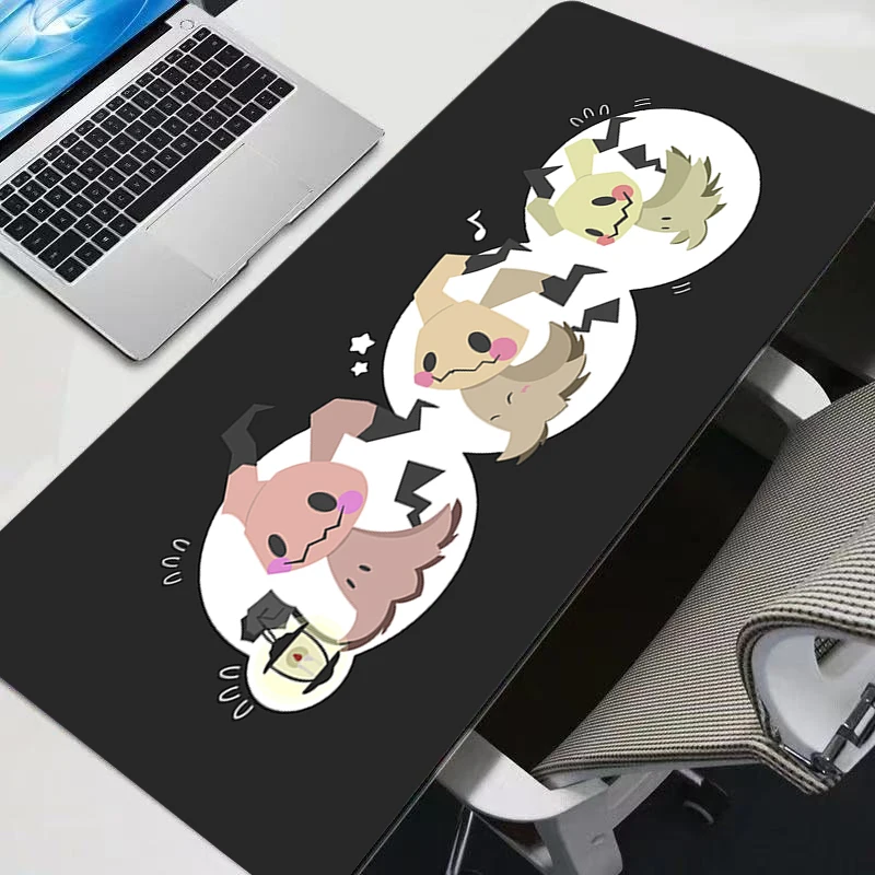 

Gaming Mouse Pad Gamers Decoracion Gamer Desk Mat Mousepad Laptop P-Pokemon Mimikyu HD Print Accessories Varmilo Keyboard Carpet