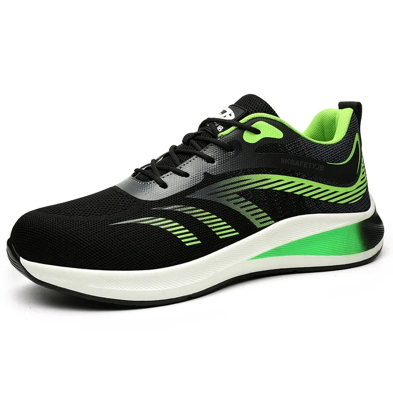 

Men Fashion Men Safety Shoes Steel Toe Sneakers Lightweight Anti-smash Anti-puncture Man Breathable Work Safety Boots