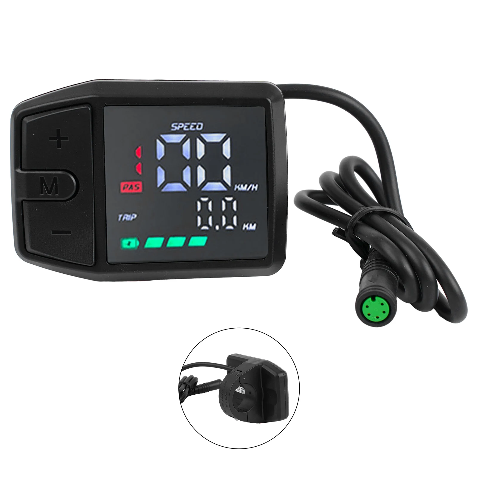 Monitor Energy Use Cycling LCD Display Meter Digital Speedometer Bicycle Monitor Screen UART Protocol 24V 36V 48V Support
