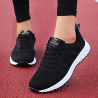 Summer Breathable Women's Running Shoes Ladies Trainers and Sneakers Shoes Sports Woman Sport Shoes on Sales Black Gym GME-0036