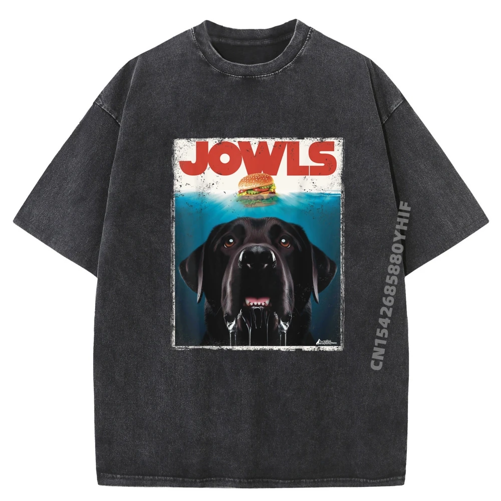 

Funny Black Lab Jowls Tee Labrador Retriever Mom Top Dad Graphic Tee Cotton Classic Original Mens Washed T-Shirts