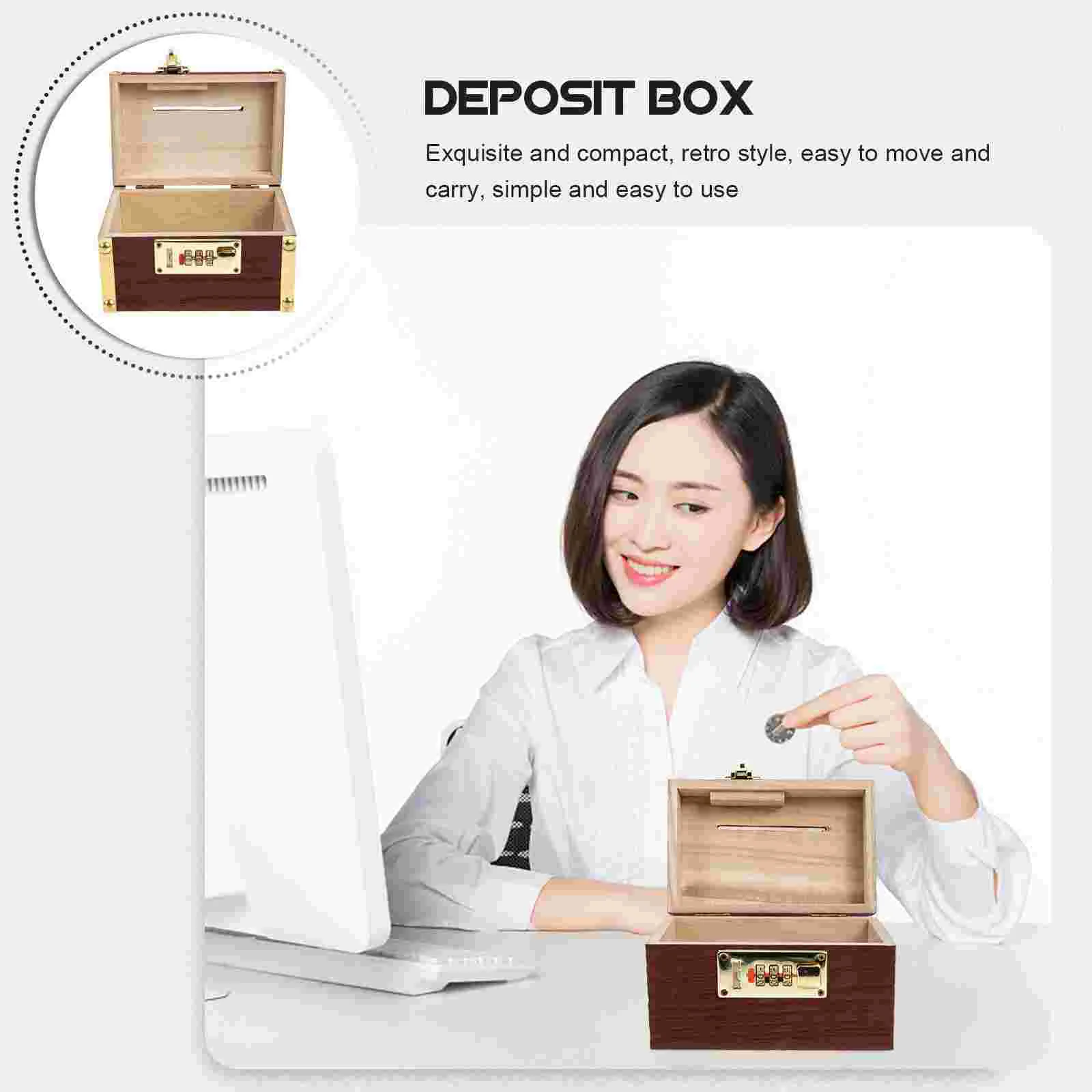 Toy Retro Money Box Child Mini Toys Treasures Chest for Kid Wrought Iron Multi-function Coin Bank