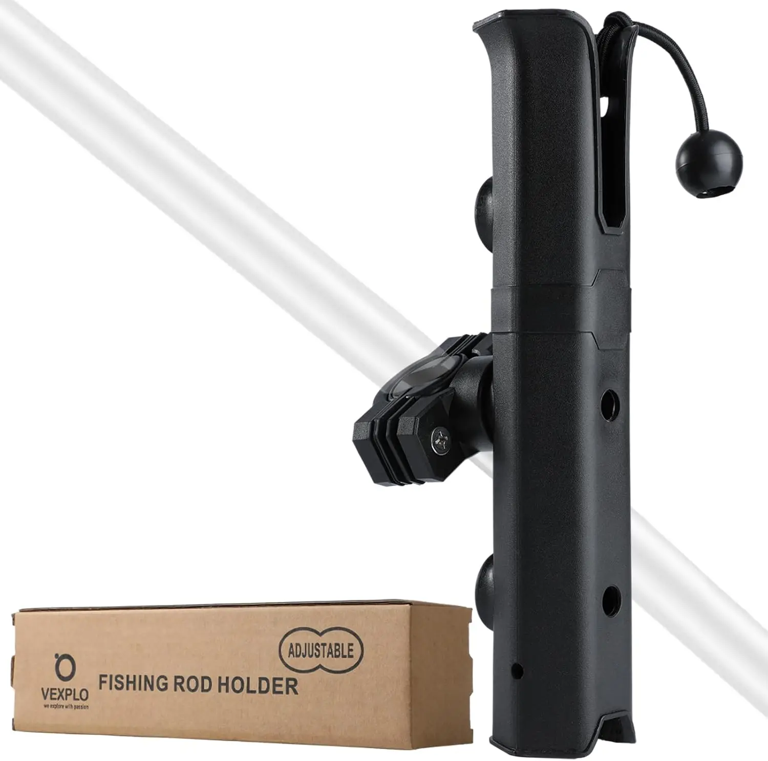 

Adjustable Fishing Rod Holder for Bike, Boat, Chair, Scooter, ATV - Secure & Versatile Mount