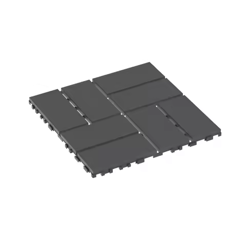 Plastic Interlocking Deck Tiles,44 Pack Patio Deck Tiles,12"x12" Square Waterproof Outdoor All Weather Use, Patio Decking Tiles