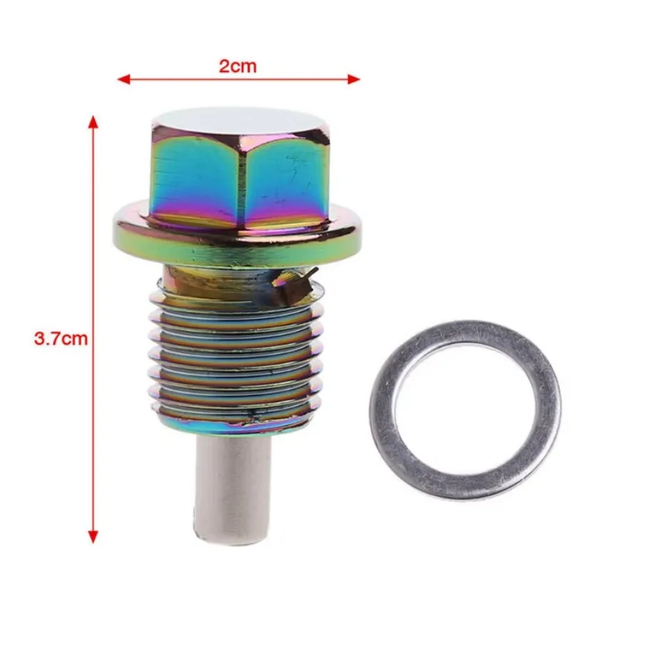 M14x1.5 Car Engine Magnetic Oil Drain Plug Screw Nut Bolt Sump Nut Accessories 1pc