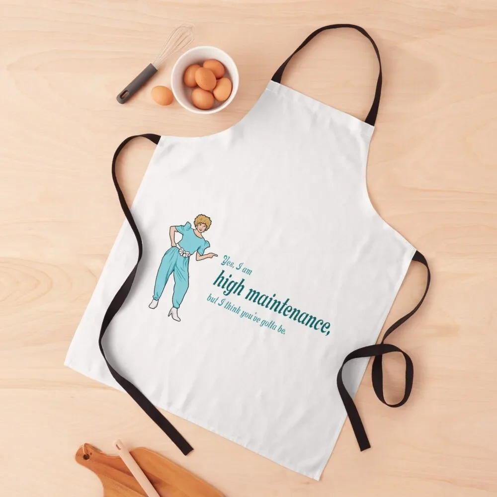 

Kath and Kim, "Yes, I am high maintenance..." Apron Goods For Home And Kitchen man chef uniform bib Apron