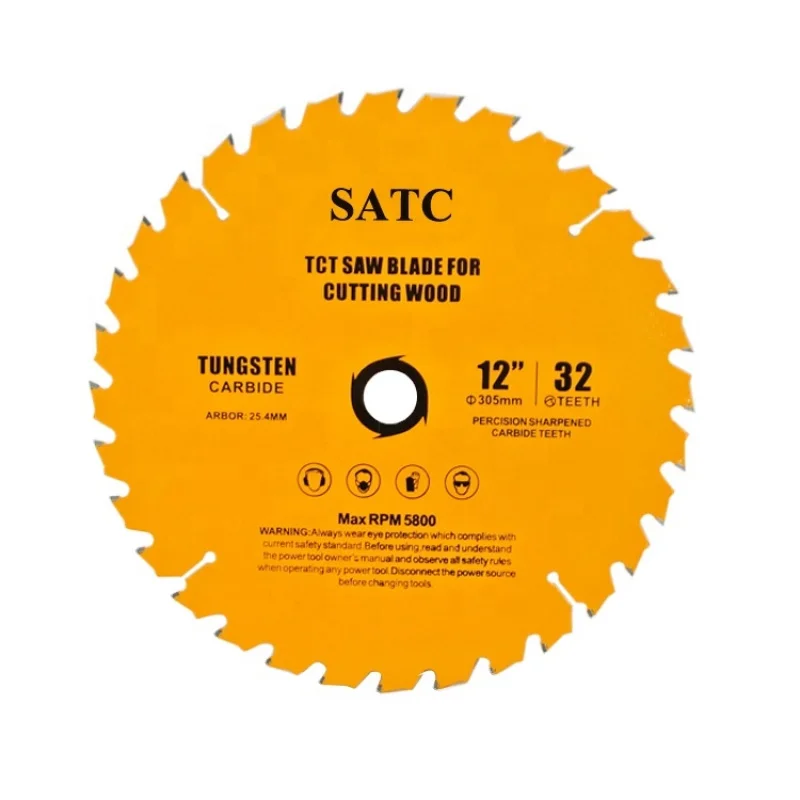 TCT Saw Blades 1pc Single White Box 5800RPM for Aluminum & Wood Teeth Abrasive Rail Cutting Disc