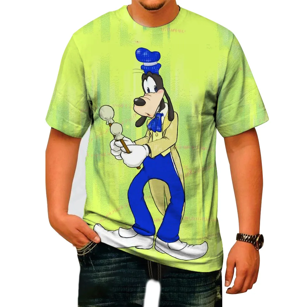 Goofy Summer Disney T-Shirts Goofy Cartoon Anime 3D Print Streetwear Men Women Fashion T Shirt Goofy Tees Tops