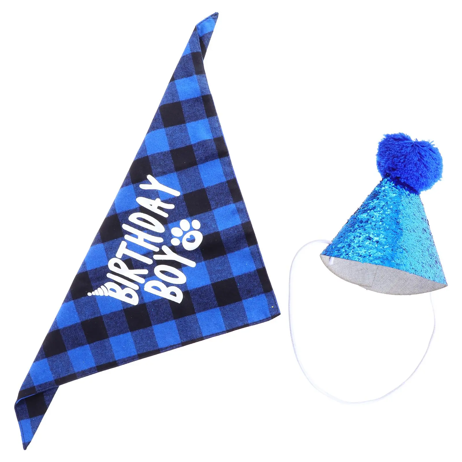 

Pet Birthday Hat Dog B Celebration Accessories Scarf Cloth Durable Non Fading Washable Comfortable Skin Friendly Fashionable