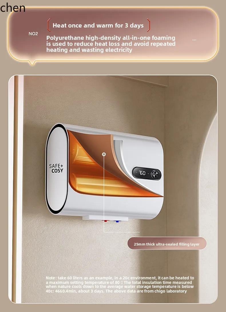 ZML chauffe-eau électrique ménage bain première classe efficacité énergétique chaleur rapide stockage d'eau seau plat usage domestique