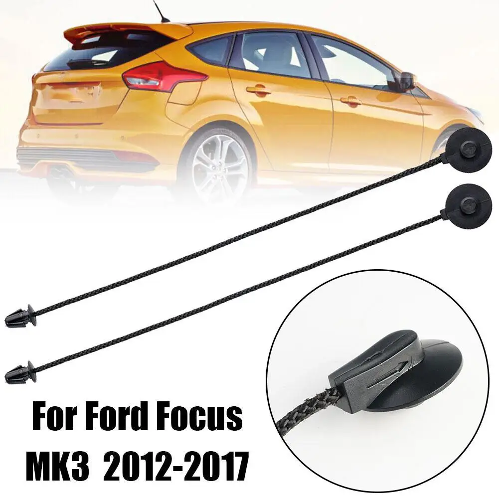 Rear Trunk Shelf String For Ford Focus Hatchback 2012-2017 1930212 Hatch Parcel Shelf Tray Cover Strap String Clip 2pcs C3Y7