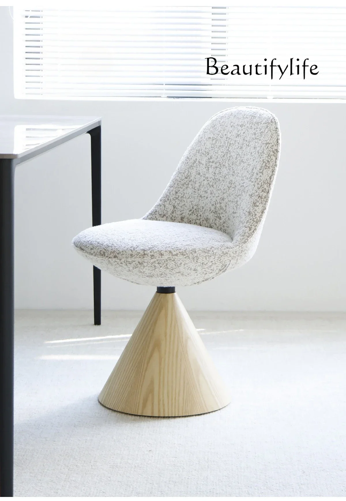 مقعد مكياج دوار بتصميم إيطالي بسيط من TT لغرفة النوم في العصور الوسطى، مقعد فرنسي عصري ومتقدم #2