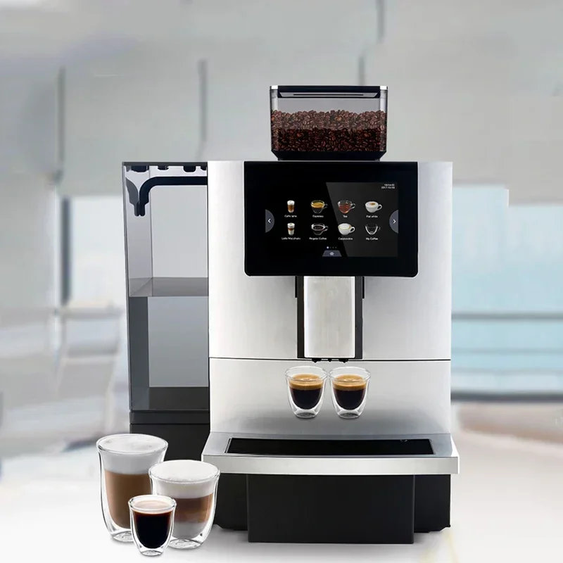 Household 220v Electric Coffee Machine Commercial Coffee Maker Expresso Machine Coffee Grinding Machine