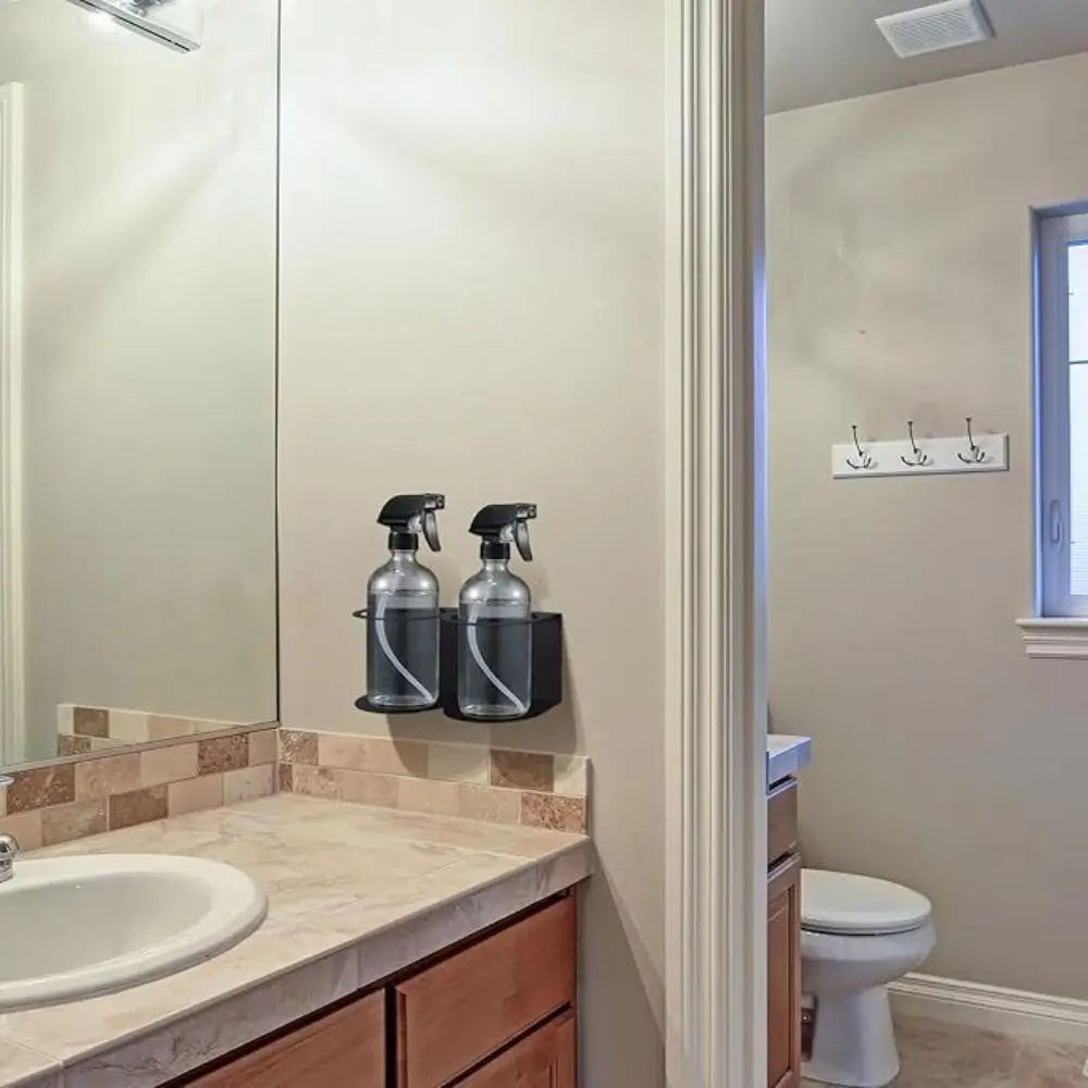 

Держатель для бутылок с распылителем на 1/2/3 отверстия, сверхмощная нержавеющая стойка для хранения баллончиков с распылителем, металлическое настенное крепление, органайзер для бутылок с краской, кухня