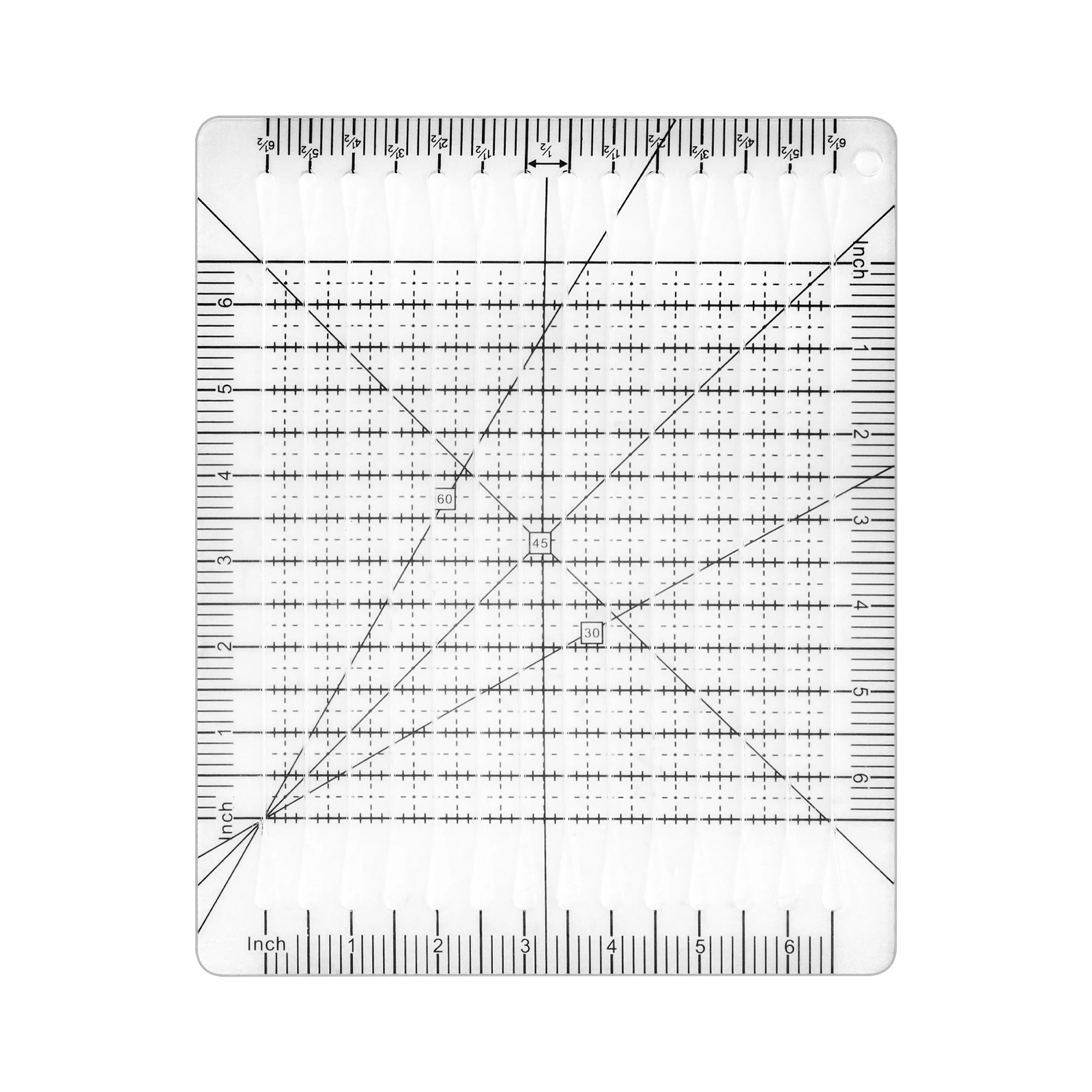 

Quilting Patchwork Ruler Fabric Precise Cutting 6 x 6 inch Acrylic Quilt Strip Sewing Ruler DIY Crafts Tailor Sewing Tools