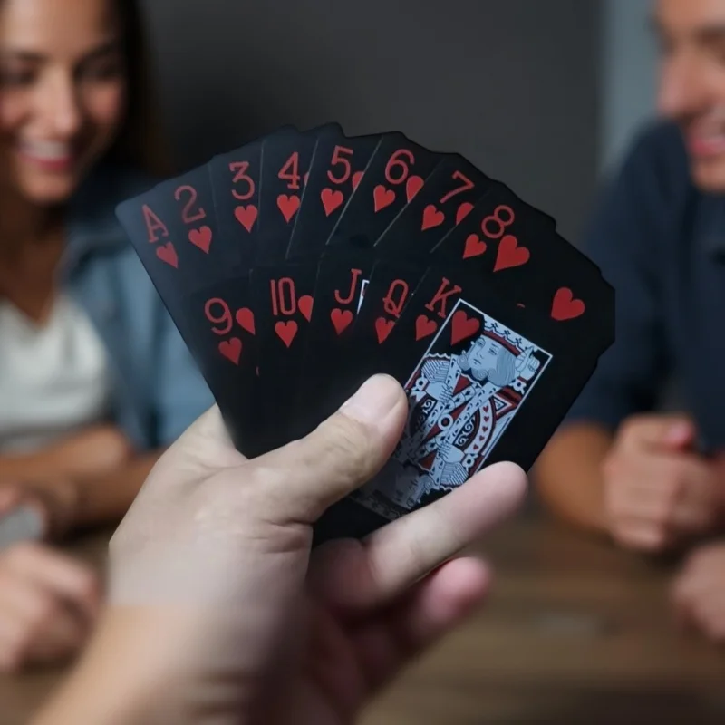 Waterproof PVC Illusionist Poker Cards - Durable & Aesthetically Enhanced Design - Perfect for Game Nights, Parties & Family Fun