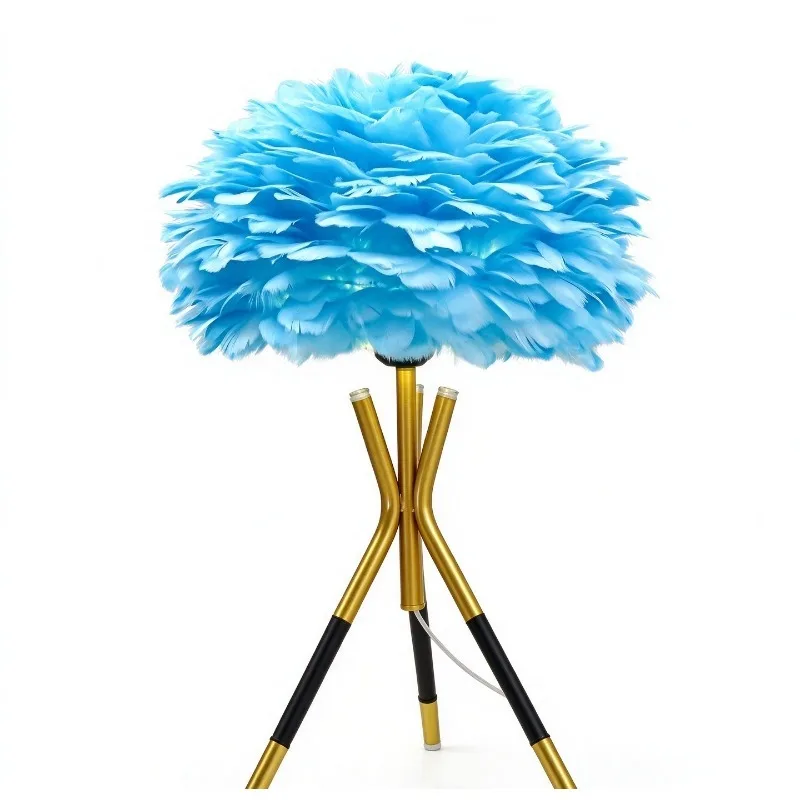 Feather Desk Lamp, Simple Nordic Feather Desk Lamp, Internet Famous High-end Decorative Desk Lamp