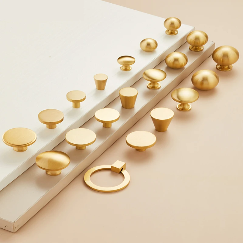 

Wardrobe Door Handle Drawer Cabinet Gold Light Luxury American Modern Simple High-end European Cabinet Small Handle